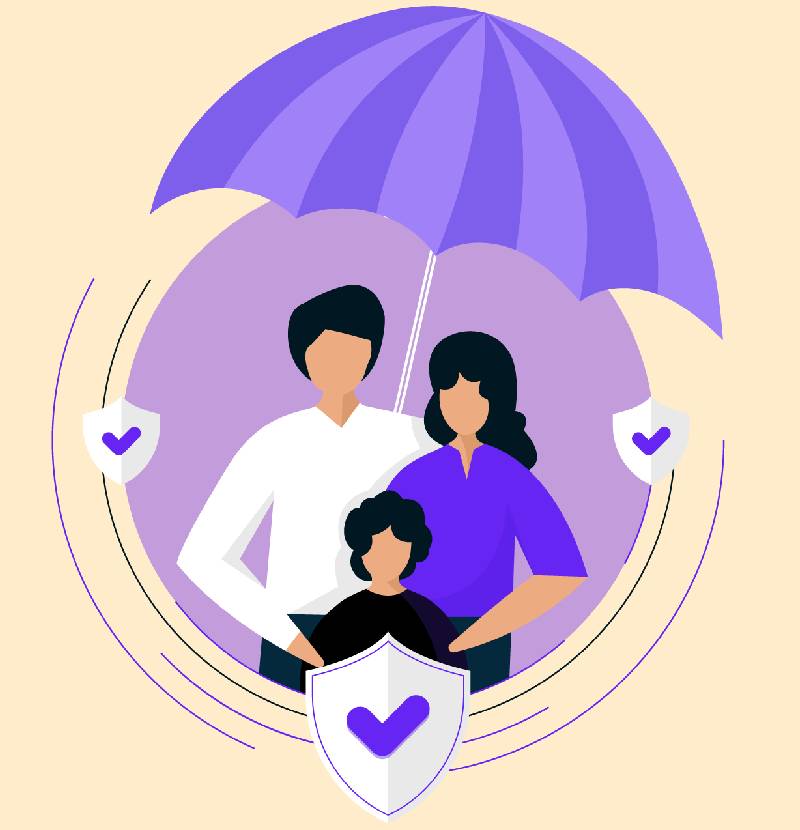 Family Protected by Insurance